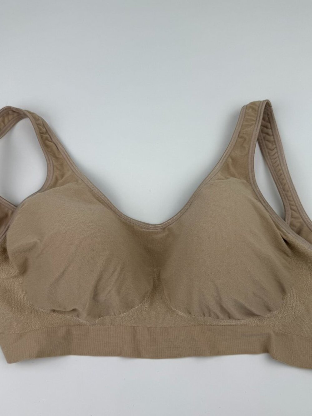 Bali Comfort Revolution Wirefree Bra XL 3488 Beige Seamless Everyday Contour